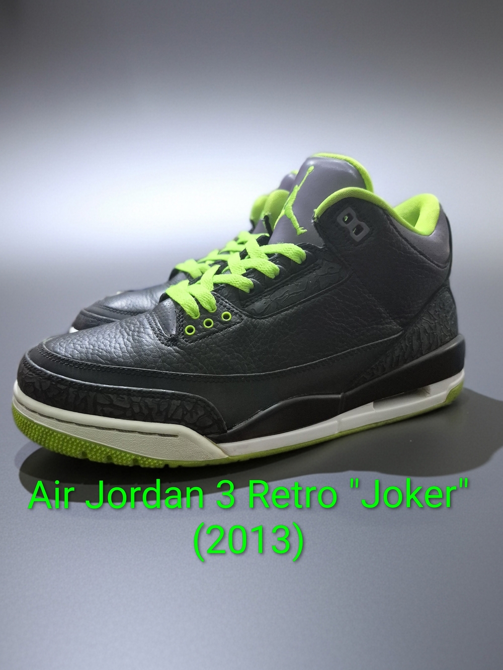 Air Jordan 3 Retro "Joker" (2013) Sz M8.5/W10 EUC